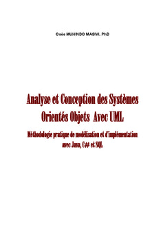 Analyse et conception des systèmes orientés objets avec UML