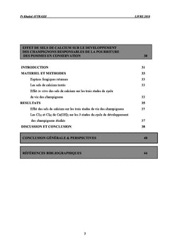 Effet de Sels de calcium