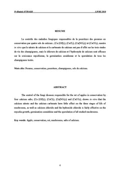 Effet de Sels de calcium