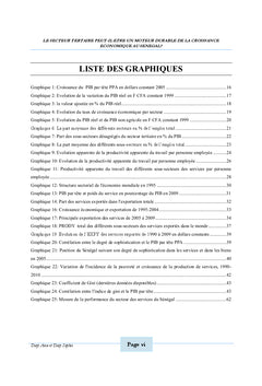 Secteur tertiaire et croissance économique au Sénégal