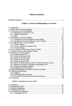 Cartographie de l'érosion hydrique par SIG et télédetection