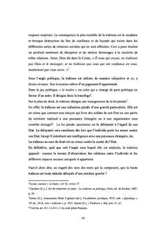 La haute trahison