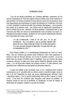 Comprendre le roman de Chinua Achebe,t1 Les termitières de la savane