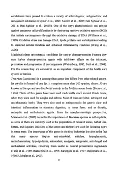 Phytochemistry and Bioactivity of Teucrium ramosissimum