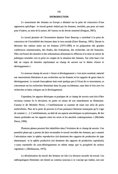 Femme et Microfinance en milieu urbain