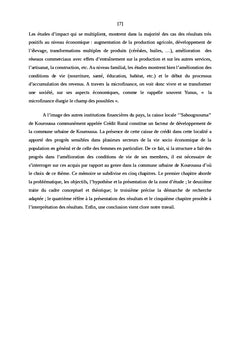 Femme et Microfinance en milieu urbain