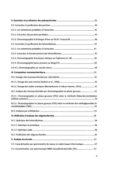 Les polysaccharides pariétaux de l'Arganier