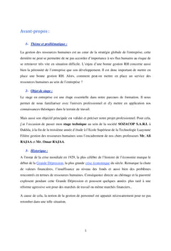 La mise en place d'un service Marketing