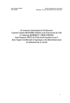 Analyse pragmatique des interactions médiatiques