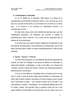 Analyse pragmatique des interactions médiatiques