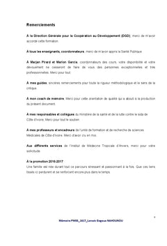 Faible disponibilité des agents de santé (zones rurales Côte d'Ivoire)