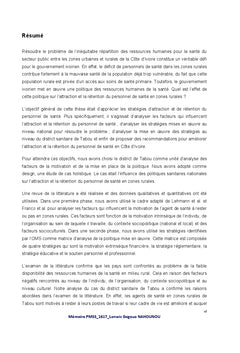 Faible disponibilité des agents de santé (zones rurales Côte d'Ivoire)