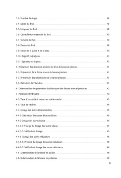 Caracterisations des fruits de cultivars locaux de banane plantain