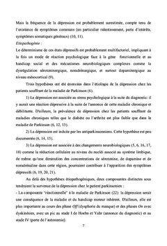 Dépression et maladies neurologiques