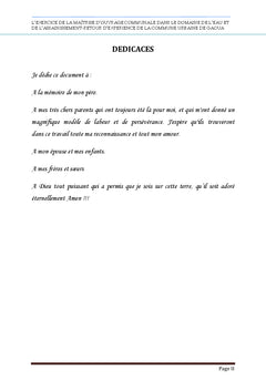 Maîtrise d'Ouvrage Communale dans le domaine de l'AEPA