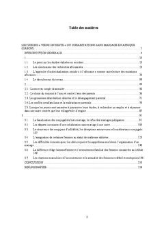 Les Unions "Viens on reste" ou cohabitations sans mariage en Afrique