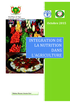 Intégration de la nutrition dans l'Agriculture