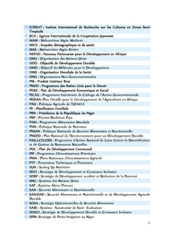 Intégration de la nutrition dans l'Agriculture