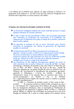 Intégration de la nutrition dans l'Agriculture