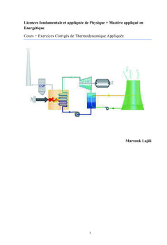 Cours + Exercices Corrigés de Thermodynamique Appliquée