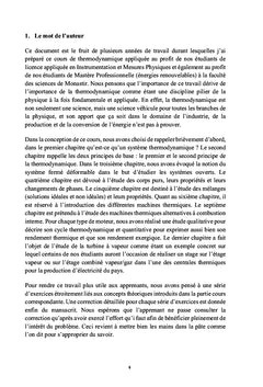 Cours + Exercices Corrigés de Thermodynamique Appliquée