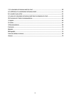 Business model et création de valeur du cloud