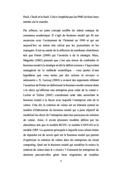 Business model et création de valeur du cloud