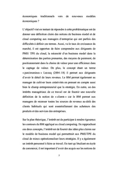 Business model et création de valeur du cloud