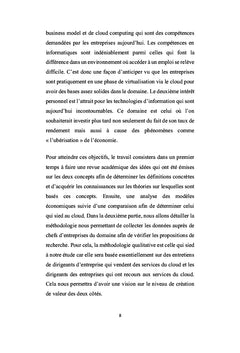Business model et création de valeur du cloud