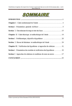 Gestion des risques dans l'univers des télécommunications