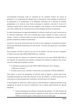 Évaluation du processus achat d'EDGA SERVICES