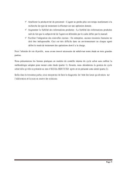 Évaluation du processus achat d'EDGA SERVICES