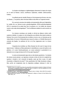Le seuil d'exposition aux risques environnementaux et sanitaires