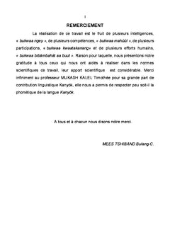 La Nation KANYÒK : Structure et identité