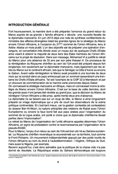 Reintegration du Maroc A l'union africaine