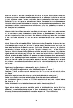 Reintegration du Maroc A l'union africaine