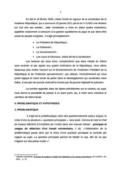 Le fonctionnement des institutions politiques au Congo-Kinshasa