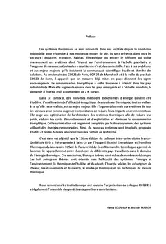 Thermique des systèmes - efficacité et enjeux