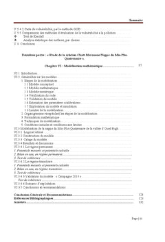 Etude de la relation Chott Merouane/Nappe du Mio-Plio-Quaternaire