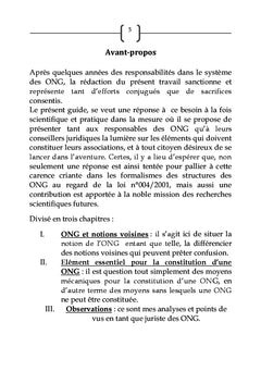 Guide pour la constitution d'une ONG