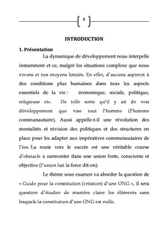 Guide pour la constitution d'une ONG