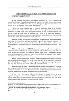 Aspects Techniques et Juridiques des Droits d'Enregistrement