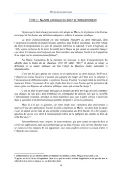 Aspects Techniques et Juridiques des Droits d'Enregistrement