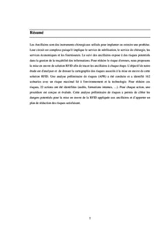 Gestion des Risques et de la sécurité des établissements : RFID