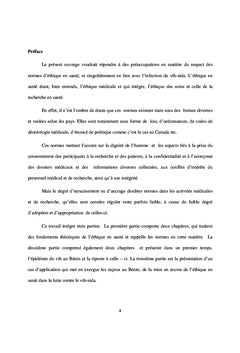 L'ancrage de l'éthique en santé et du VIH-SIDA
