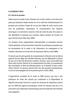 Problème de la consommation de boissons alcooliques chez les jeunes
