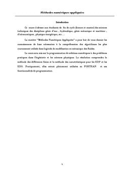 Méthodes Numériques Appliquées