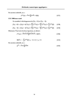 Méthodes Numériques Appliquées