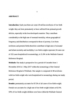 Evaluation de l'efficacite de l'elevage des PPN/ Kangouroutherapie