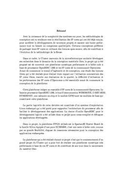 Concetpion d'un SoC à base d'IP Opencores (OpenRISC 1200 processeur)